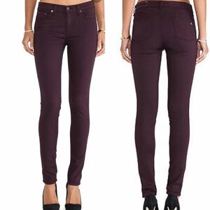 Rag & Bone Maroon Skinny Jeans